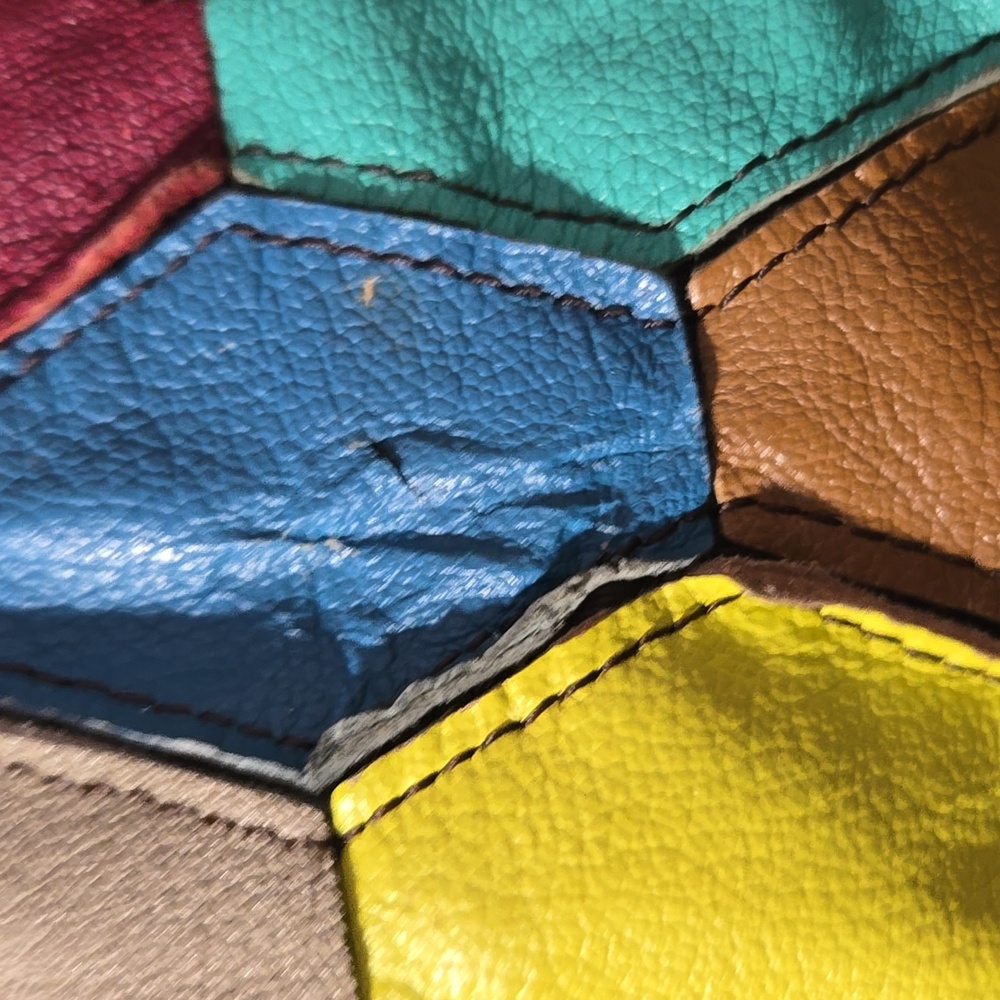 Ameri Leather Patch Work Hobo - image 4